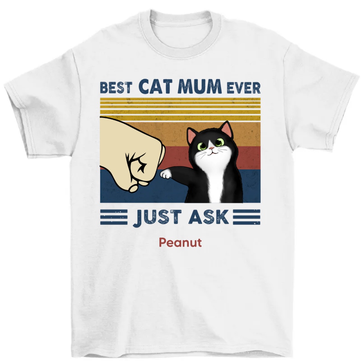 Best Cat Mum/Dad Fluffy Cat Personalized Custom Shirt