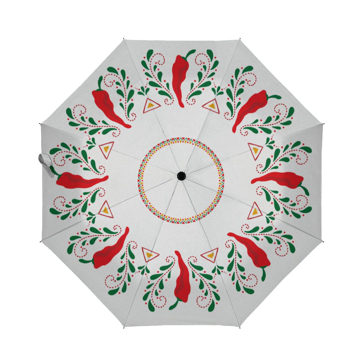 Feliz Navidad Red Chile Pepper Brushed Polyester Umbrella No.NB4LSH