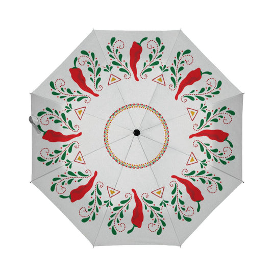 Feliz Navidad Red Chile Pepper Brushed Polyester Umbrella No.NB4LSH