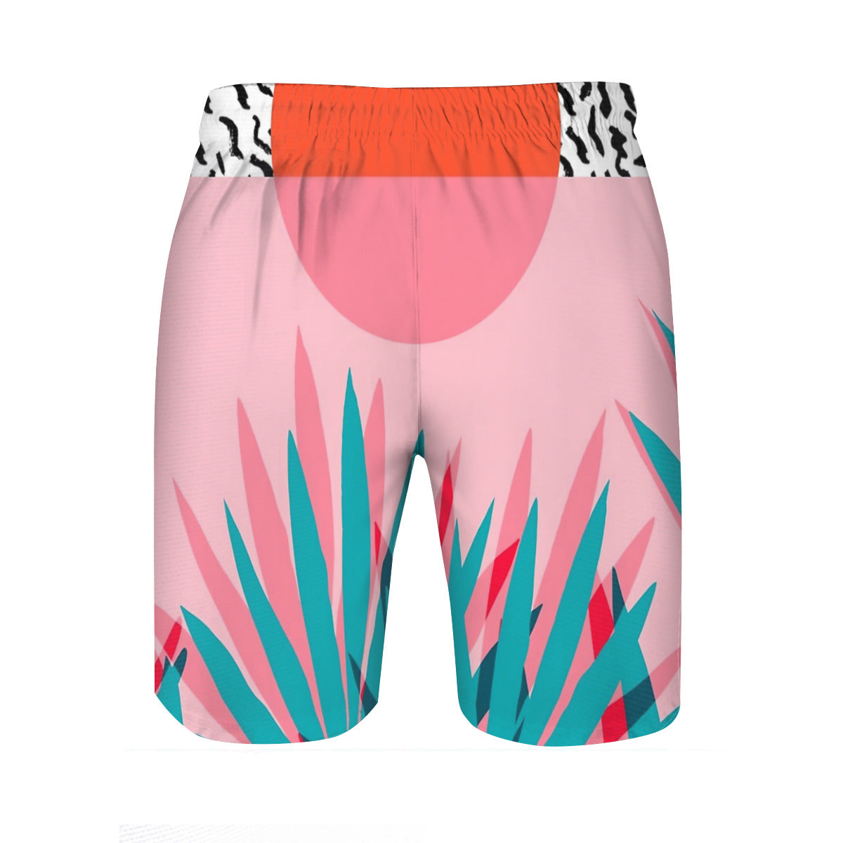 Whoa - Palm Sunrise Southwest California Palm Beach Sun City Los Angeles Hawaii Palm Springs Resort Decor Graphic Men's Swim Trunks No.NLS95O