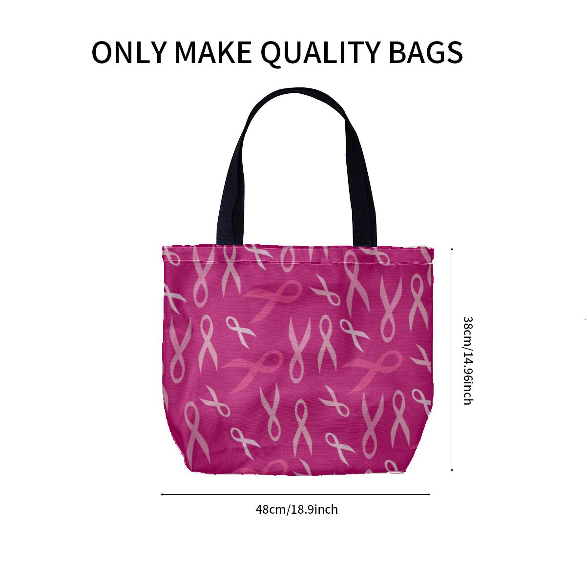 PINK BREAST CANCER RIBBONS Canvas Bag No.3NK2H7
