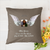 Personalized Photo and Name Memorial Polyester Linen Pillow