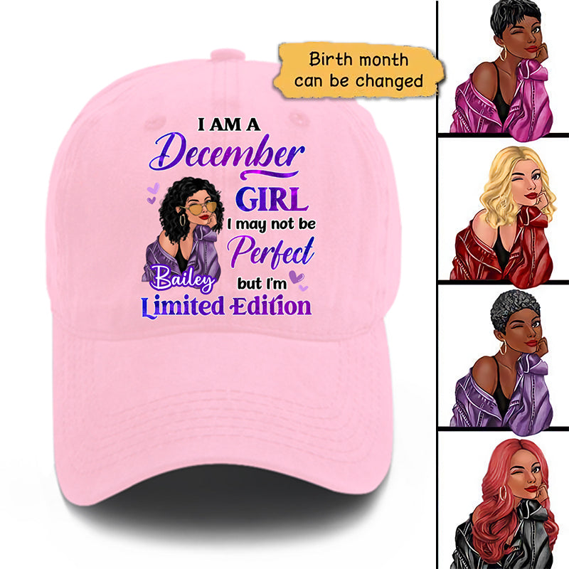 Birthday Gift Birth Month Fashion Girl Limited Edition Personalized Baseball Cap