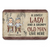 Couple Chibi A Lovely Lady & Grumpy Old Man - Personalized Custom Doormat