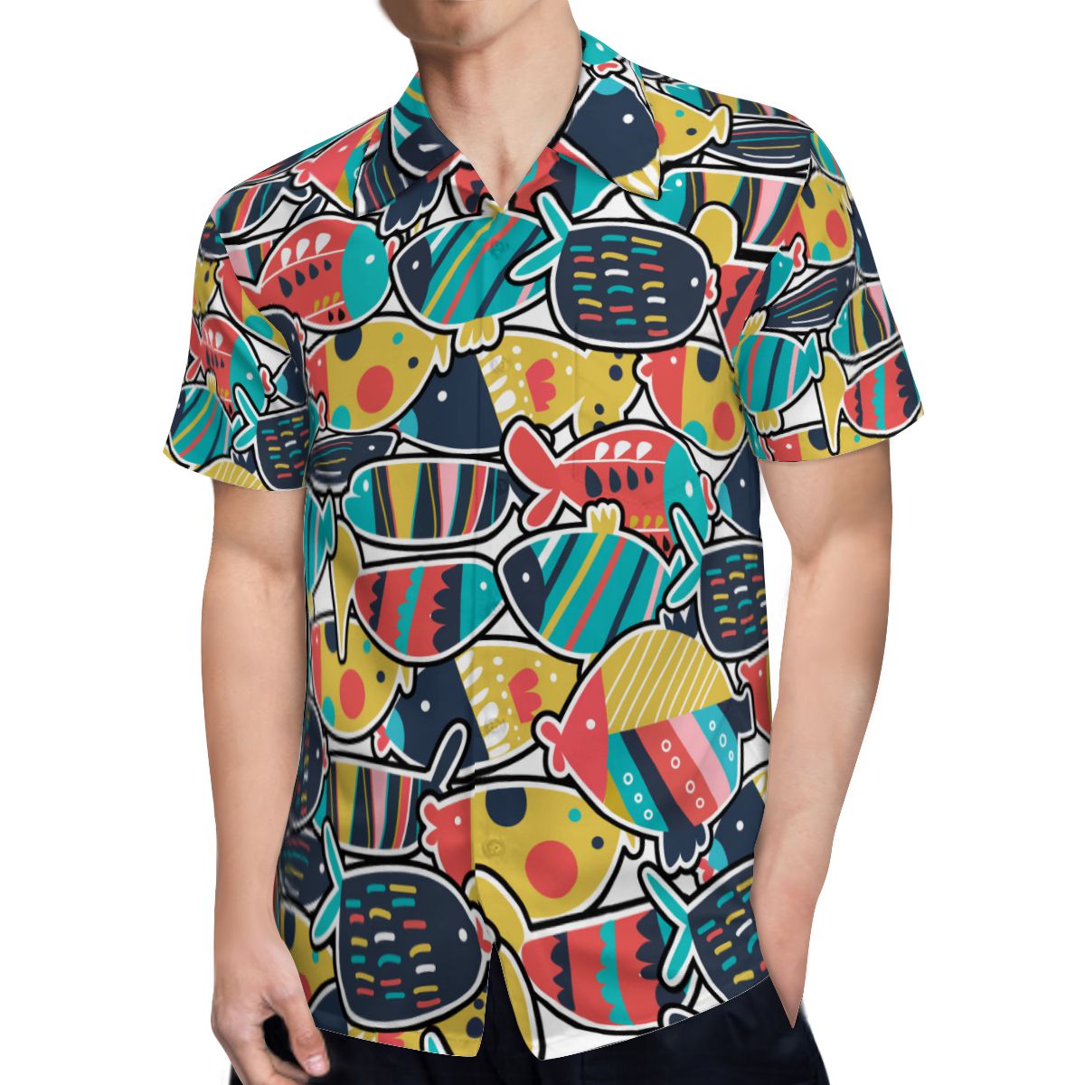 Cute Fishes Set Hawaiian Shirts No.RAKY8A