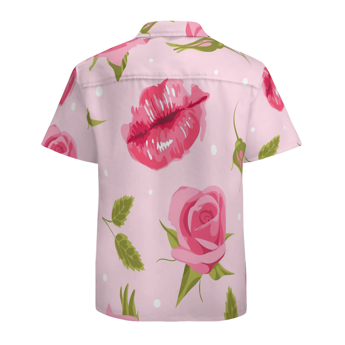 Floral Girly Pattern Pinky Floral Seamless Exotic Watercolor Garden  Graphic Hawaiian Shirts No.RWG5KD