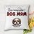 Rockin' Dog Mom Life Heart Beat Pattern Personalized Polyester Linen Pillow