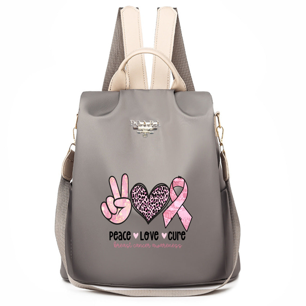 Breast Cancer Cure Backpack No.UQ8AOR