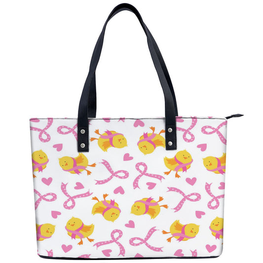 Breast Cancer Awareness Ribbon Chick Shoulder Bag No.YDQQ37