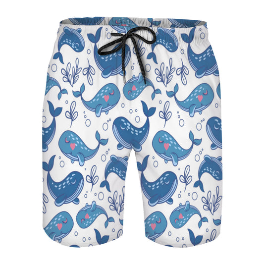 Cute Whale Men's Swim Trunks No.XE29ZC
