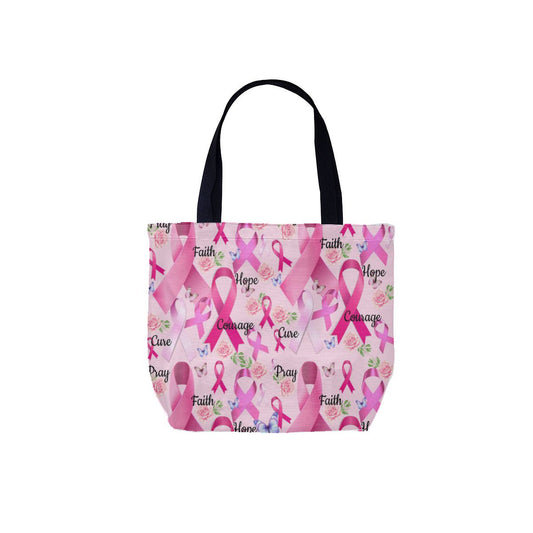 Pink Ribbon Breast Cancer Canvas Bag No.VCT5VP