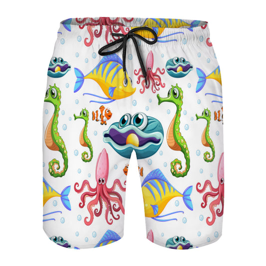 Marine Animals 03 Men's Swim Trunks No.YUK36G