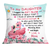 Personalized Flamingo Mom Grandma Daughter Granddaughter Pillow