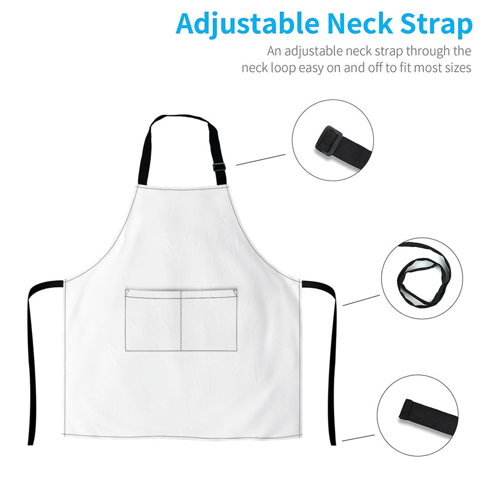 Old Man BBQ Funny Personalized Apron (with pocket)