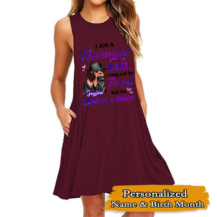 Birthday Gift Birth Month Fashion Girl Limited Edition Personalized Dresses