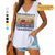 Grandma's Garden Retro Personalized Women Tank Top V Neck Casual Flowy Sleeveless